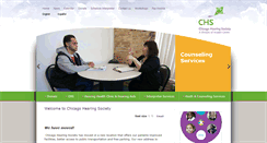 Desktop Screenshot of chicagohearingsociety.org