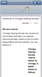 Mobile Screenshot of chicagohearingsociety.org